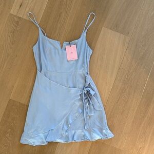 Hello Molly Light Blue Mini Dress